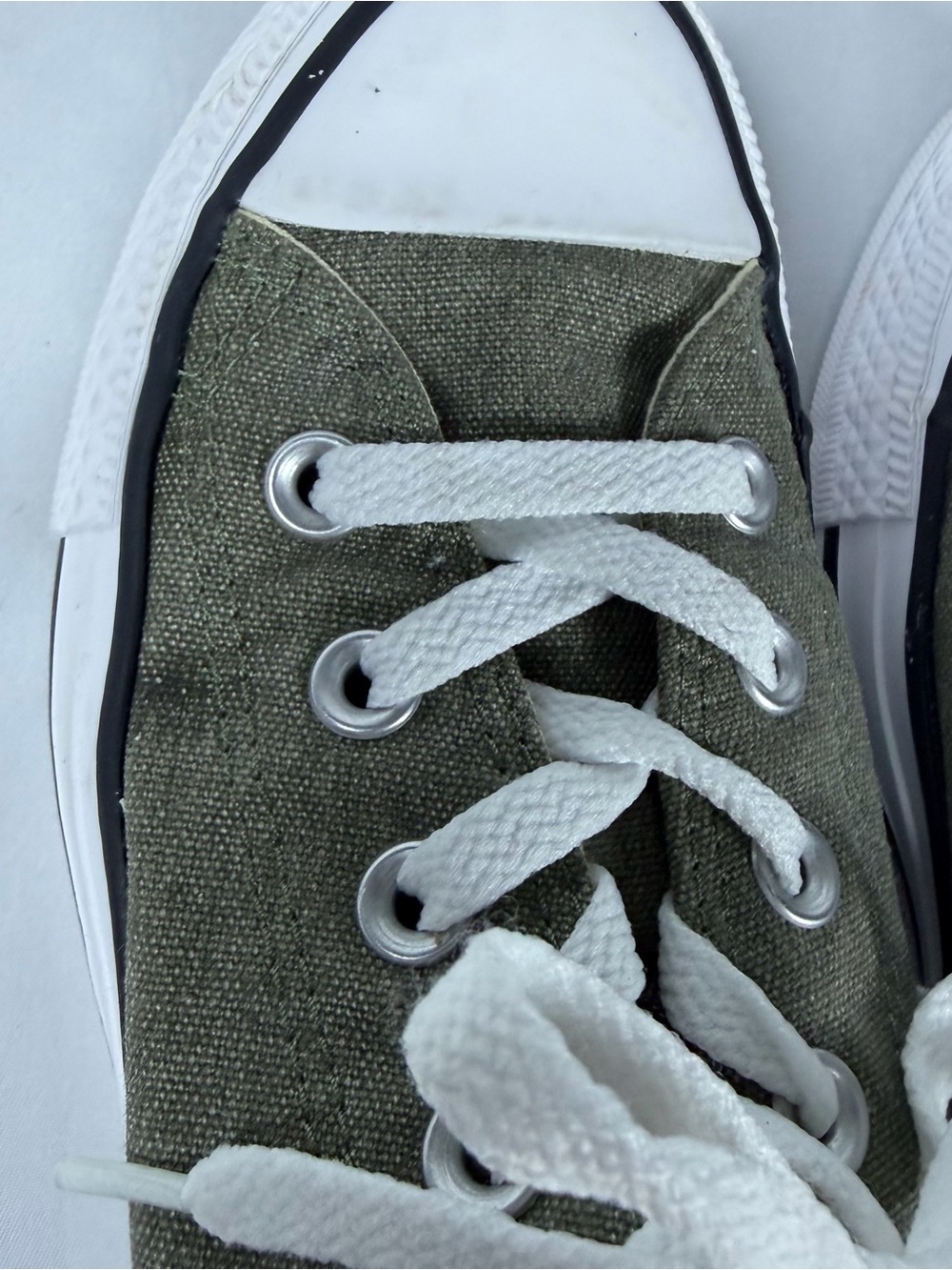 Converse All Star Low Tops in "Washed Ashore" Green Gray color - Picture 3 of 8